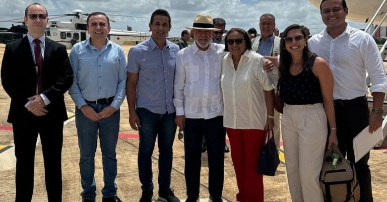 Allyson e Lula em visita do presidente a Mossoró