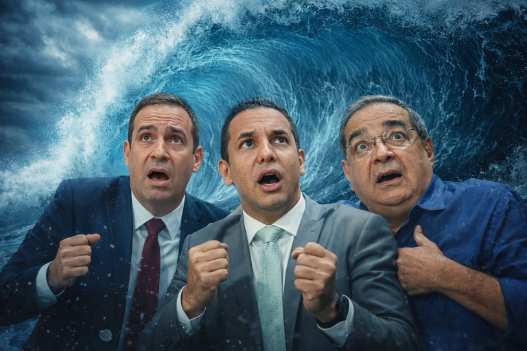 Foto montagem criada por IA